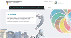 Desktop Screenshot of kultur-kreativ-wirtschaft.de